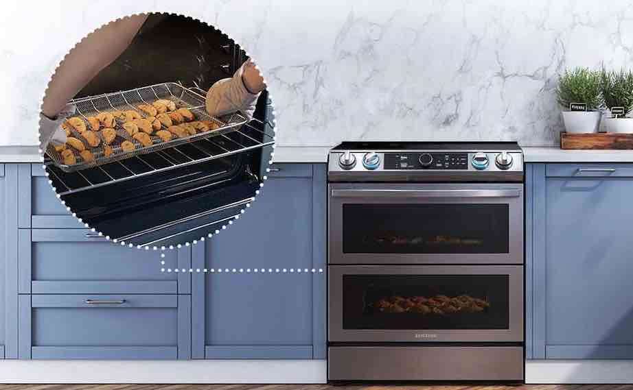 air fry built into range