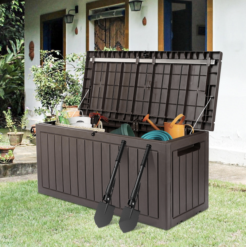 Deck box open