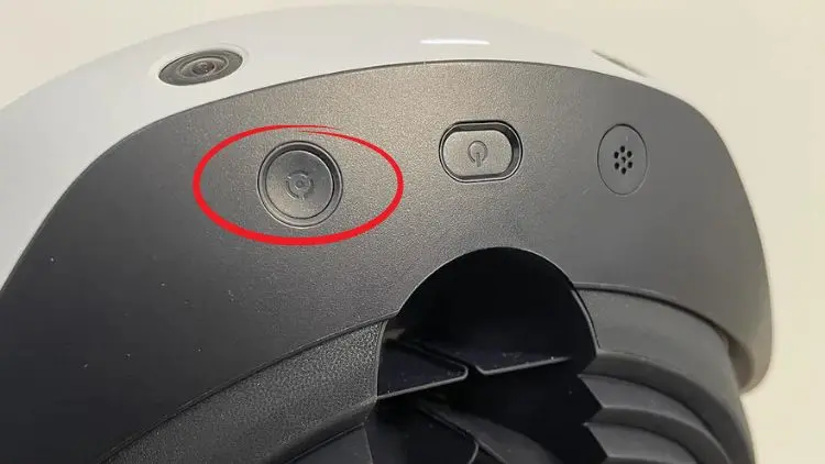 PlayStation VR2 pass through button.