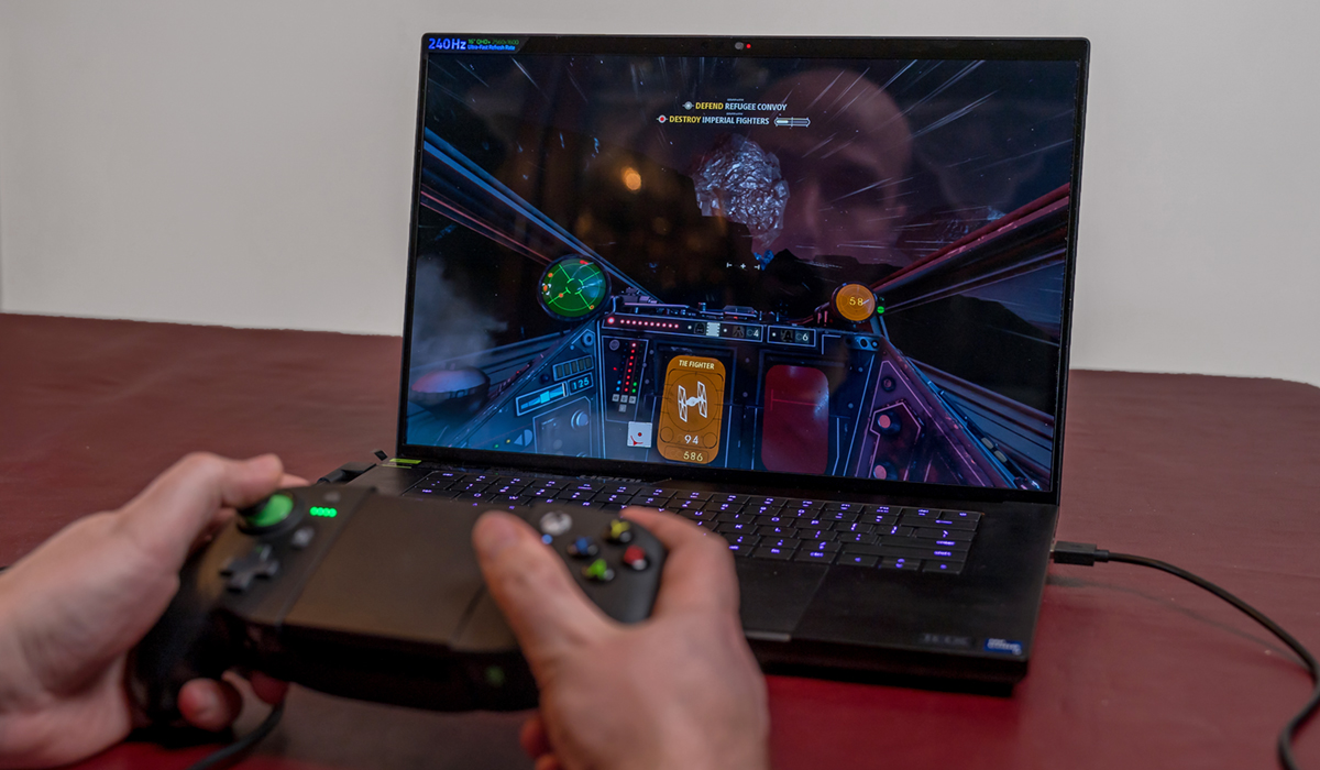 Jeu sur le Blade 16 de Razer