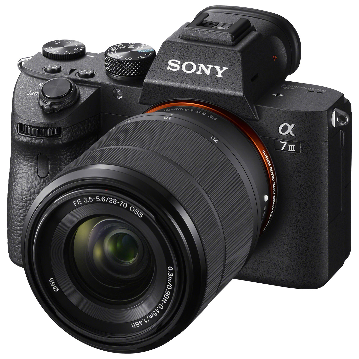 Appareil photo de blogueur vidéo sans miroir plein format Alpha a7 III de Sony avec objectifs à focale fixe OSS 28-70 mm