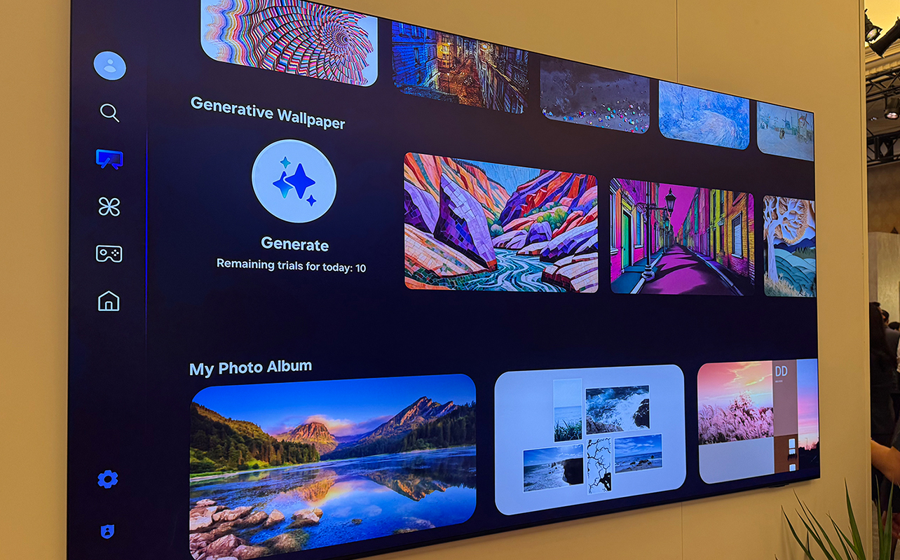 New Samsung TVs Generative Wallpaper lets you customize the way it looks.