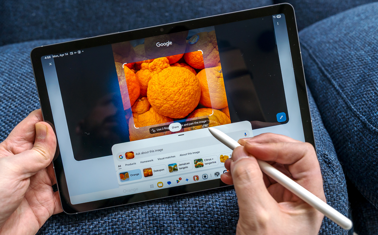 Encercler pour rechercher avec le stylet S Pen de la tablette Galaxy Tab S10 FE de Samsung